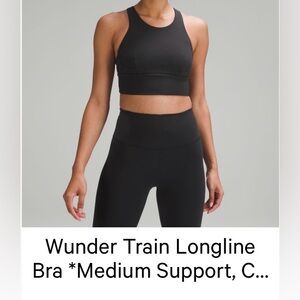 Wunder Train Longline Bra - Black